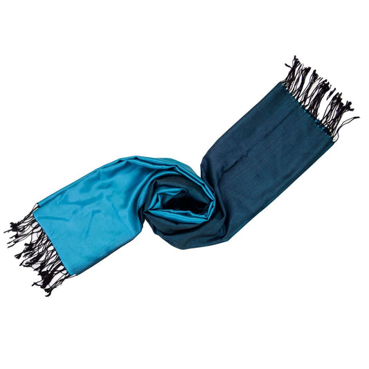 Elusive Night - Silk Reversible Scarf
